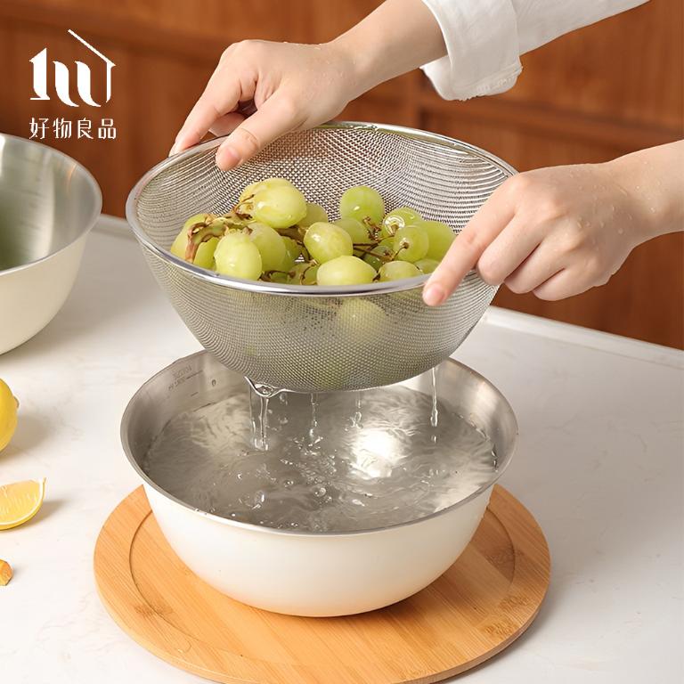 304不鏽鋼多功能料理瀝水盆