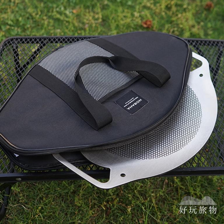 30cm_304不銹鋼腳架雙耳烤盤 (附收納袋)韓式烤盤 烤肉盤