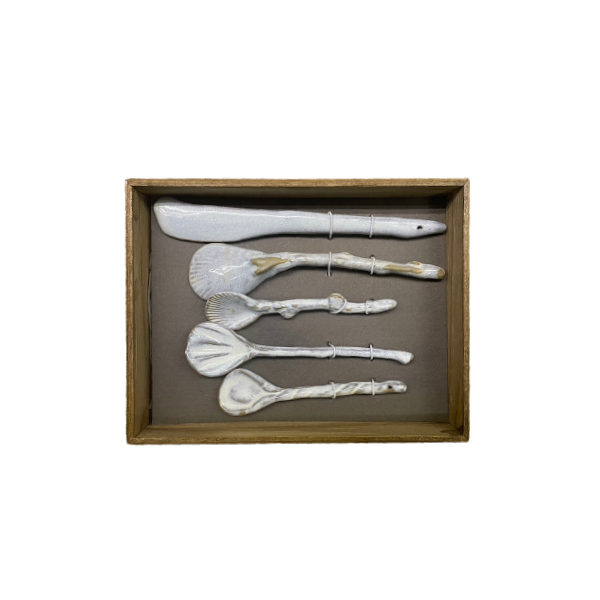 妙奇雅娜｜法式手工陶瓷｜海洋湯匙五件式禮盒｜K'space