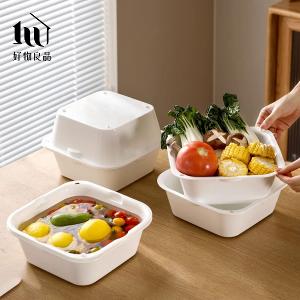 日本雙層蔬果洗菜瀝水籃