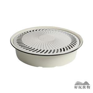 多功能兩用雙層瀝油麥飯石不沾鍋烤盤烤網