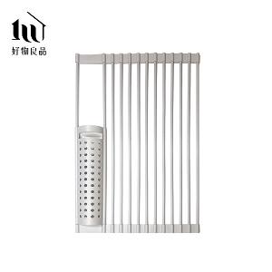 矽膠可折疊收納洗碗槽瀝水置物架