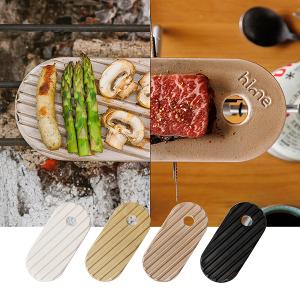 二入組_日本製職人露營居家兩用陶烤盤（可烤/蒸/煎/燻）