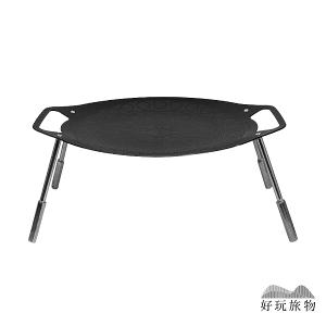 30cm_304不銹鋼腳架雙耳烤盤 (附收納袋)韓式烤盤 烤肉盤