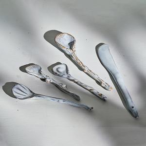 妙奇雅娜｜法式手工陶瓷｜海洋湯匙五件式禮盒｜K'space