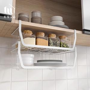 二入組_日式耐重金屬櫥櫃衣櫃隔板疊加懸掛下掛籃