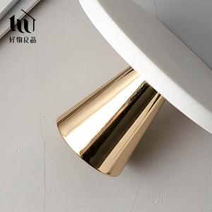 大理石金屬款_高質感玻璃罩高腳蛋糕盤飾品托盤