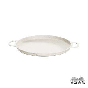 全新韓國木把手麥飯石不沾鍋烤盤(附收納袋)烤肉盤 露營烤盤 不沾鍋烤盤 燒烤盤 燒肉 煎盤