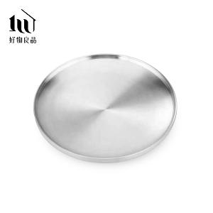 304不鏽鋼雙層隔熱圓盤｜防燙餐盤 堆疊收納 戶外野餐盤＿三款尺寸