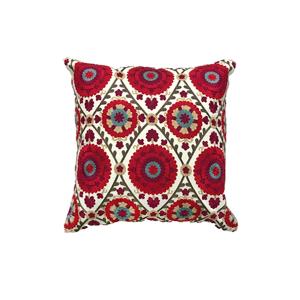 Ks｜洛迪花園 刺繡靠墊套抱枕 | 花蔓 (50x50cm，含靠墊芯)