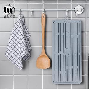廚房可折疊防滑收納矽膠瀝水隔熱餐具鍋墊