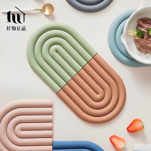 Curved(3入組)_北歐設計矽膠造型隔熱墊