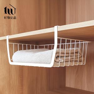 二入組_日式耐重金屬櫥櫃衣櫃隔板疊加懸掛下掛籃