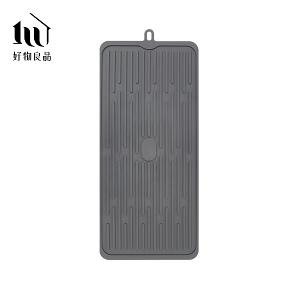 廚房可折疊防滑收納矽膠瀝水隔熱餐具鍋墊