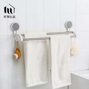 免打孔無痕壁掛不鏽鋼抹布毛巾收納掛架