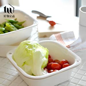 日本雙層蔬果洗菜瀝水籃