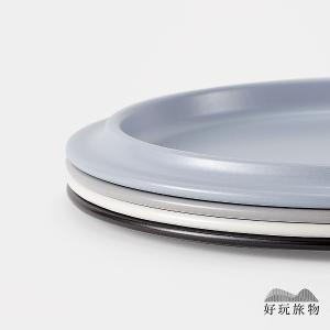 日本進口高品質露營居家琺瑯瓷餐盤（可蒸、可烤）