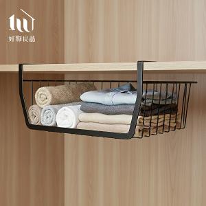 二入組_日式耐重金屬櫥櫃衣櫃隔板疊加懸掛下掛籃