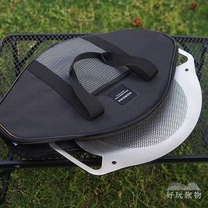 30cm_304不銹鋼腳架雙耳烤盤 (附收納袋)韓式烤盤 烤肉盤