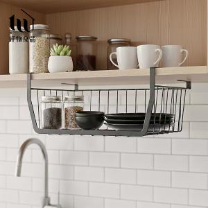 二入組_日式耐重金屬櫥櫃衣櫃隔板疊加懸掛下掛籃