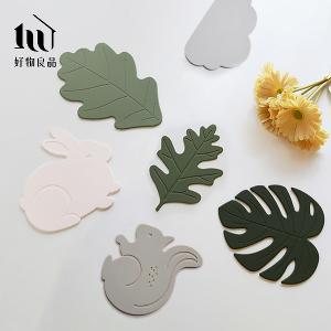 四入組_韓國可愛造型矽膠止滑防燙隔熱墊