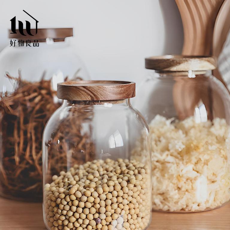 高硼硅耐高溫密封玻璃收納罐(3款任選)