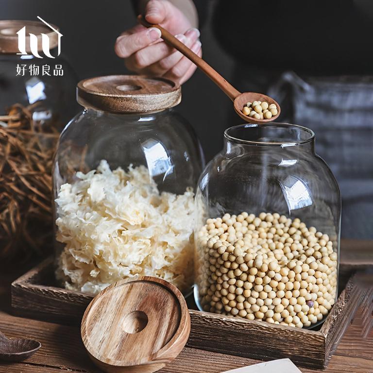 高硼硅耐高溫密封玻璃收納罐(3款任選)