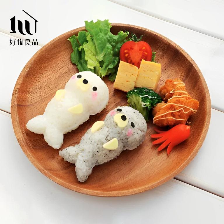 日本DIY海豹飯糰便當海苔壓花器造型壽司模具