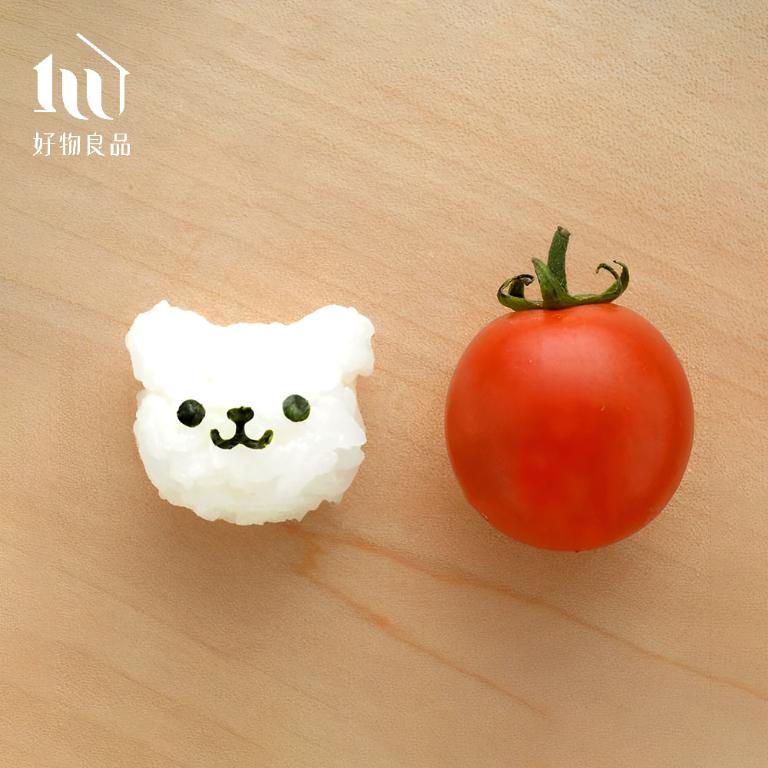 日本DIY mini小熊飯糰便當海苔壓花器造型壽司模具