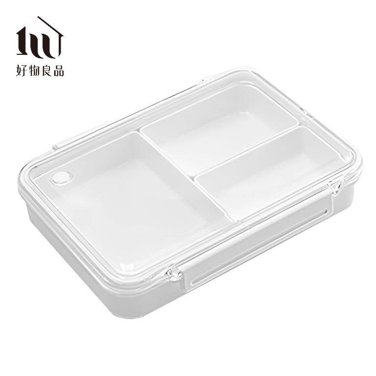 960ml-日本便攜式外出分隔防串味保鮮便當盒