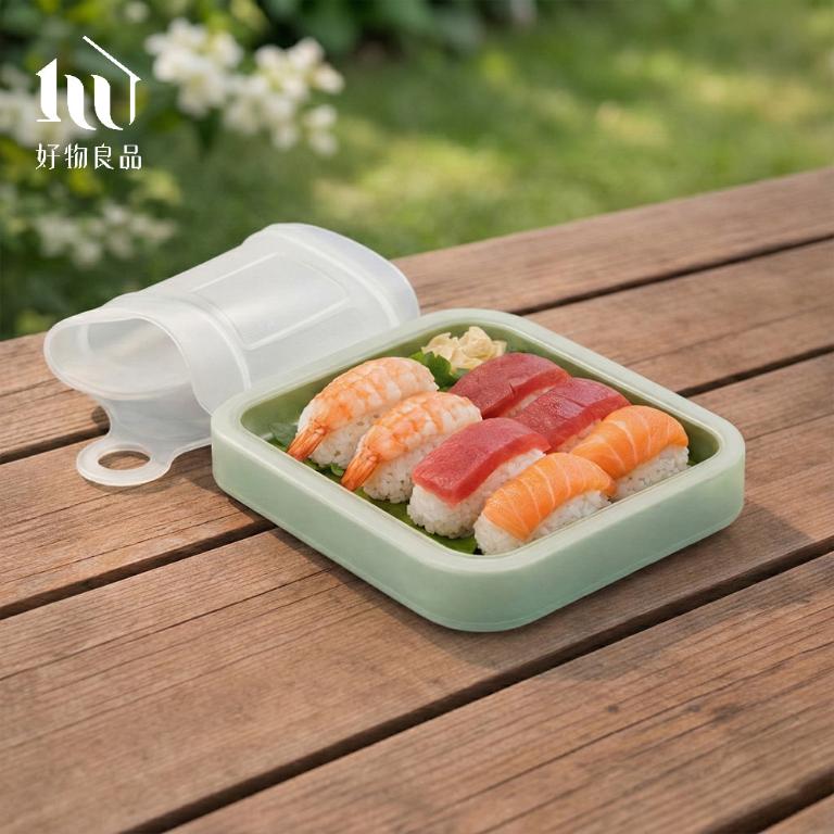 食品級矽膠三明治彈力矽膠餐盒｜可微波可加熱易清洗