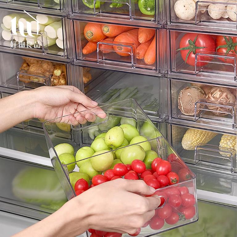 三入組_日本高品質加厚PET冰箱防串味分層收納盒