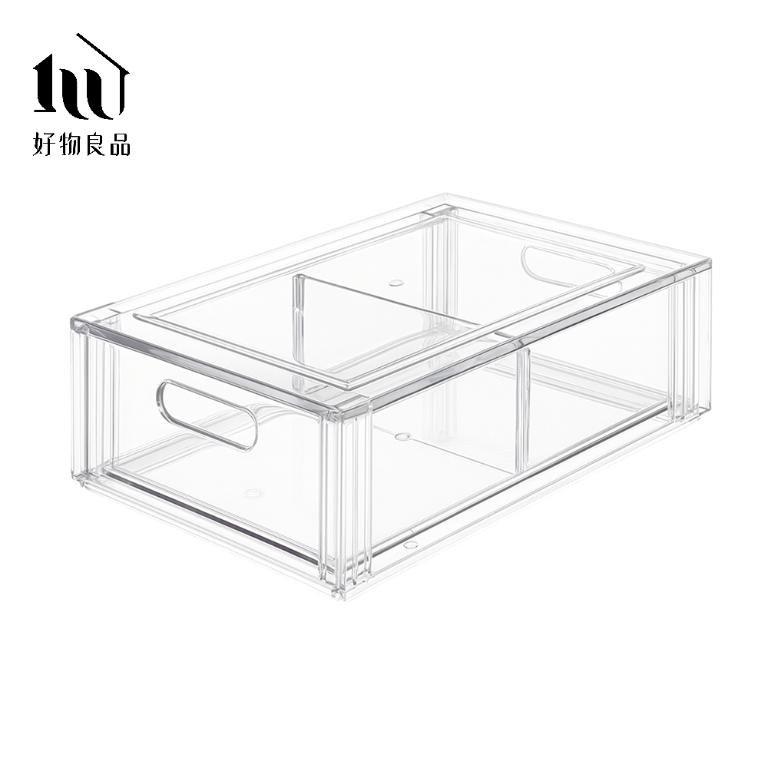 三入組_日本高品質加厚PET冰箱防串味分層收納盒