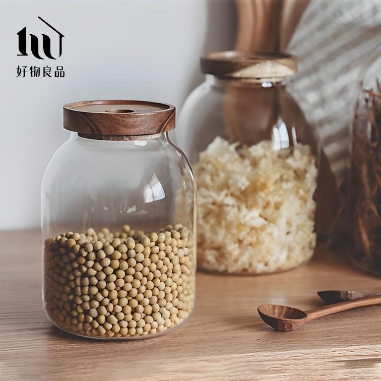 高硼硅耐高溫密封玻璃收納罐(3款任選)