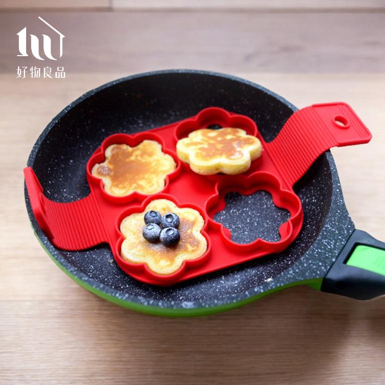 日本便當造型煎餅煎蛋食品級矽膠靠模