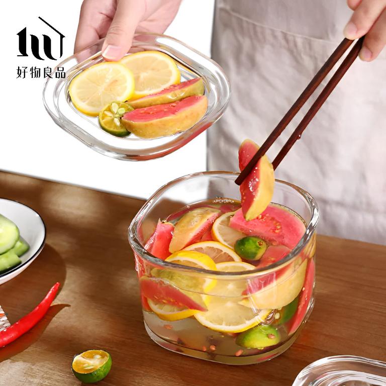 日本加厚玻璃醃漬保鮮罐