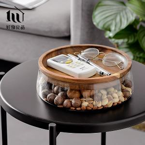 木蓋水果桌面擺飾盤(2款任選)