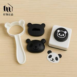 日本DIY可愛熊貓飯糰便當海苔壓花器造型壽司模具