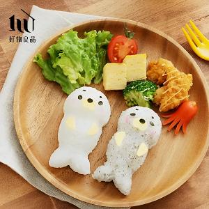 日本DIY海豹飯糰便當海苔壓花器造型壽司模具