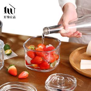 日本加厚玻璃醃漬保鮮罐