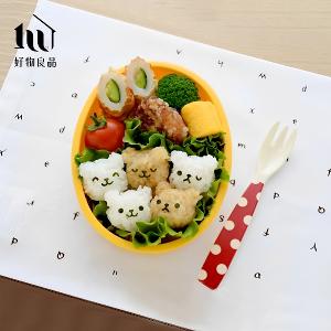 日本DIY mini小熊飯糰便當海苔壓花器造型壽司模具