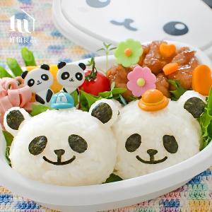 日本DIY可愛熊貓飯糰便當海苔壓花器造型壽司模具