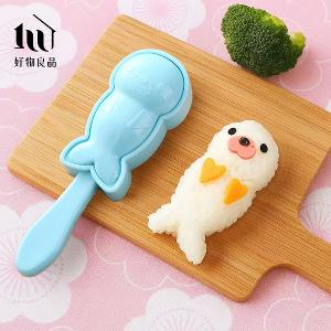 日本DIY海豹飯糰便當海苔壓花器造型壽司模具