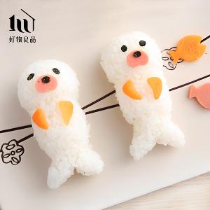 日本DIY海豹飯糰便當海苔壓花器造型壽司模具