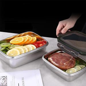 多入組_食品級304不銹鋼可烹飪醃漬保鮮便當盒
