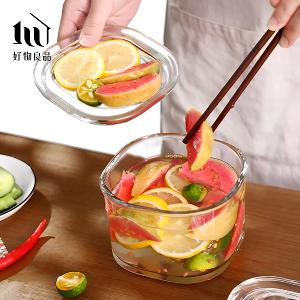 日本加厚玻璃醃漬保鮮罐