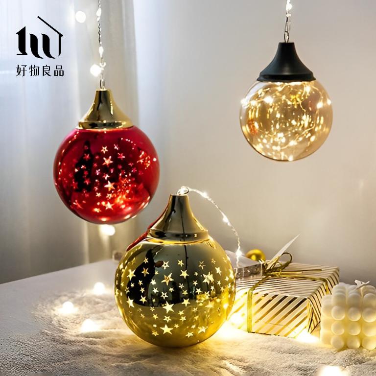 3入組_聖誕裝飾球型氛圍燈飾