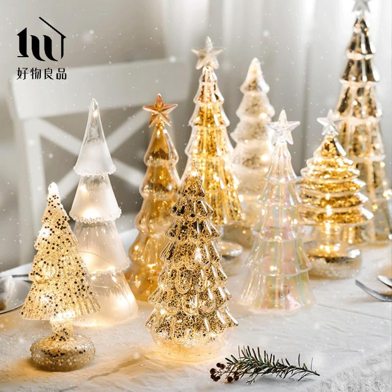 2入組_聖誕樹造型氣氛桌燈(4款任選)