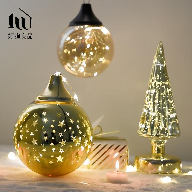 3入組_聖誕裝飾球型氛圍燈飾