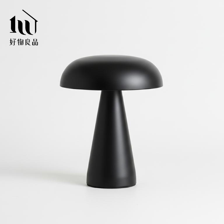 二入組_丹麥設計LED觸控調光裝飾夜燈臥室睡眠燈蘑菇檯燈｜三段調光無線USB充電